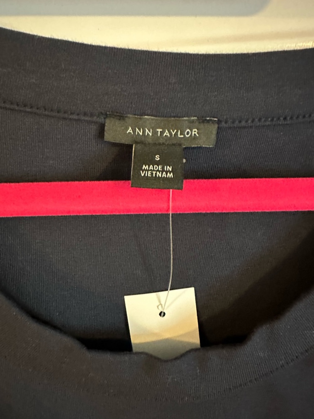 NWT Ann Taylor, navy top, small - Picture 3 of 4